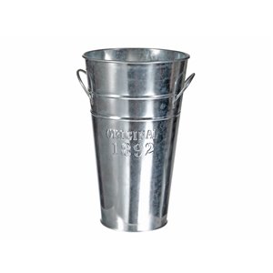 iH casadécor Aluminum Tall Round Planter (Large)