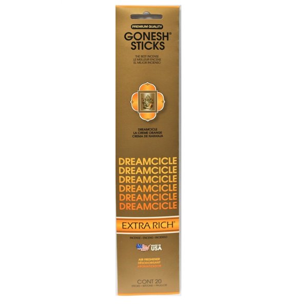 Bâton d'encens Gonesh, crème orange (Lot de 8) par iH casadécor