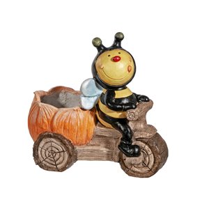 IH Casa Decor MGO Garden Honey Bee on Scooter Figurine Planter