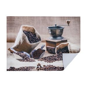 Tapis de séchage en microfibre avec motifs de moulin à café par IH Casa Decor - Paquet de 2