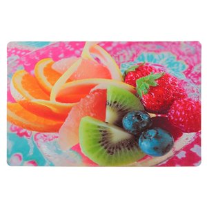 Ensemble de 12 napperons en plastique avec motifs de bol de fruits de IH Casa Decor