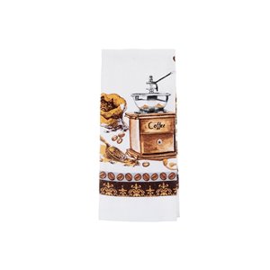 Ensemble de 4 serviettes de main avec motifs de moulin à café par IH Casa Decor