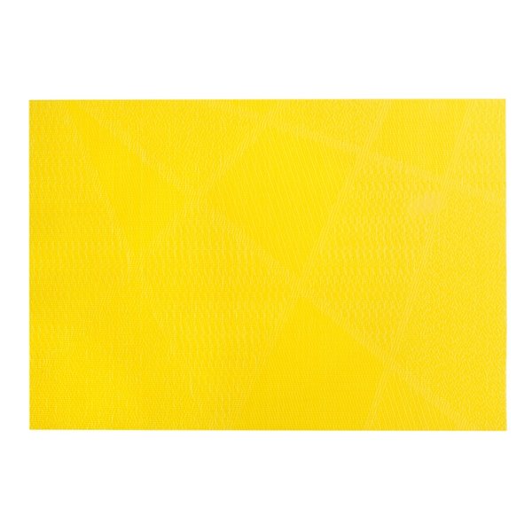 IH Casa Decor Electrify Yellow Vinyl Placemat - Set of 12