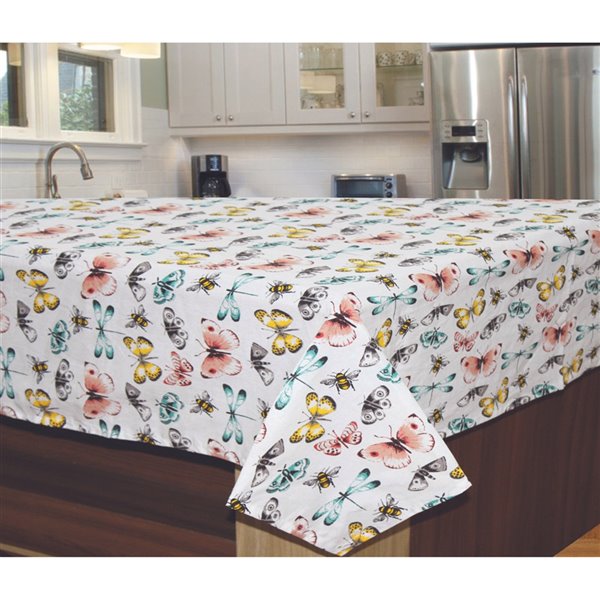 IH Casa Decor Butterfly Cotton Table Cloth 60-in x 90-in - Set of 1