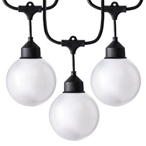 Guirlandes lumineuses à DEL enfichables à 6 ampoules de 11,8 pi par Danson Decor