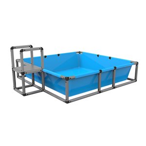 Toile de piscine en PVC bleu par Funphix