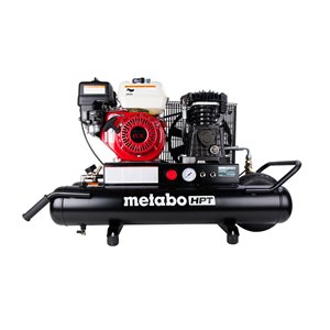 Compresseur d'air Metabo HPT portatif essence sur roues 8 gal 145 lb/po²