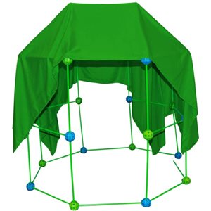Ensemble de construction de fort Funphix phosphorescent vert, 77 mcx