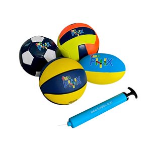 Ballons de sport Funphix, ens. de 5