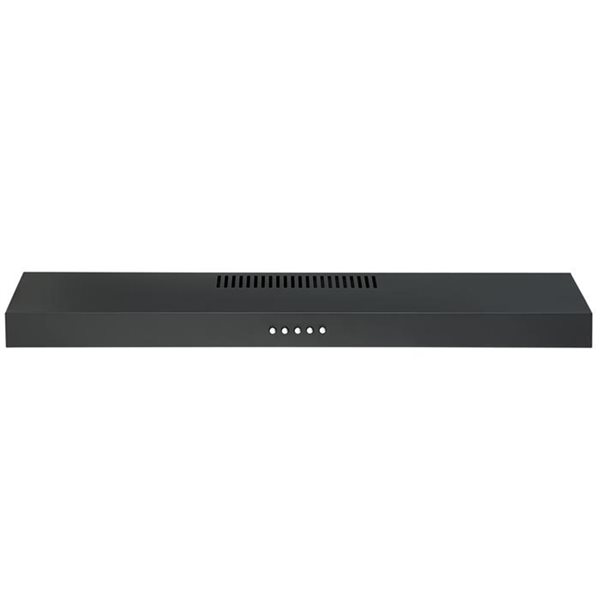 Ancona 30-in Convertible Matte Black Undercabinet Range Hood