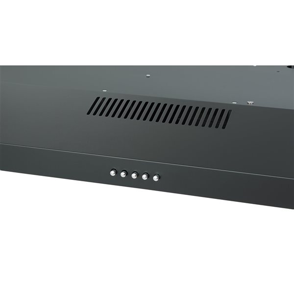 Ancona 30-in Convertible Matte Black Undercabinet Range Hood