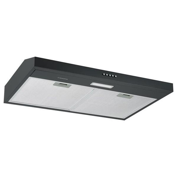 Ancona 30-in Convertible Matte Black Undercabinet Range Hood