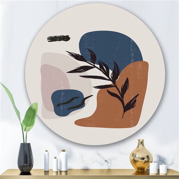 Designart Frameless 29-in x 29-in Botanical Vintage Print