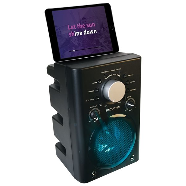 Karaoké Bluetooth Classic noir avec microphone filaire par Singstation