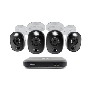 Swann 4K Ultra HD DVR Wired Outdoor Security Camera - 4-Pack