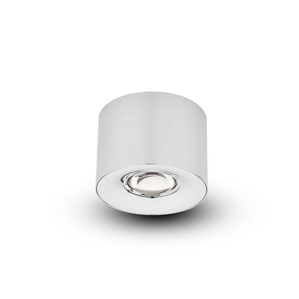 VONN Lighting 4.25-in Integrated LED Surface Mounted Downlight, ETL, Commercial Grade, Chrome