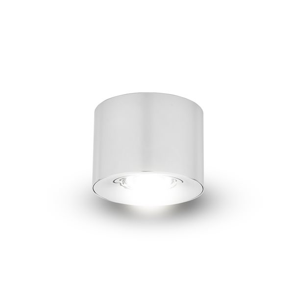 VONN Lighting 4.25-in Integrated LED Surface Mounted Downlight, ETL, Commercial Grade, Chrome