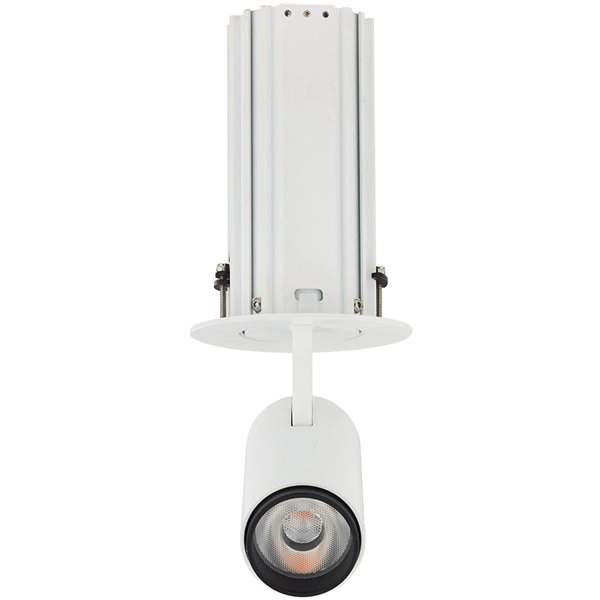 VONN Lighting 3-in, 6W Integrated LED Adjustable Recessed Spotlight, Commercial Grade, White