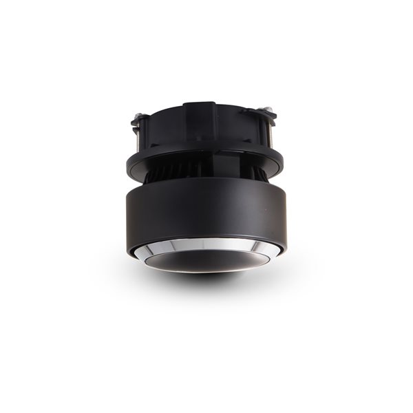 VONN Lighting Integrated LED Flush Mounted Adjustable Downlight, ETL, Commercial Grade, Black