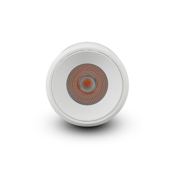 VONN Lighting 4.25-in Round Integrated LED Surface Mounted Downlight, Commercial Grade, White