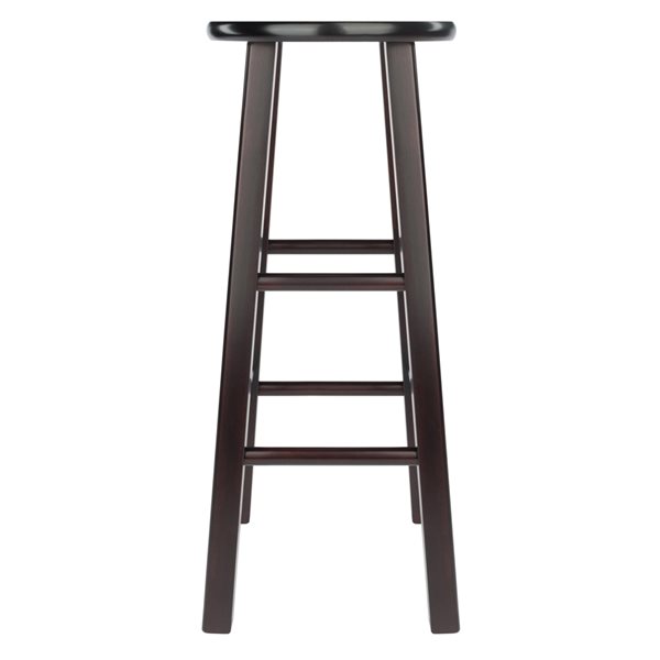 Winsome Wood Element 2-pack Espresso Bar Height (27-in To 35-in) Bar Stool