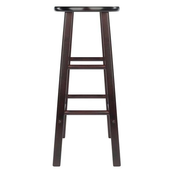Winsome Wood Element 2-pack Espresso Bar Height (27-in To 35-in) Bar Stool