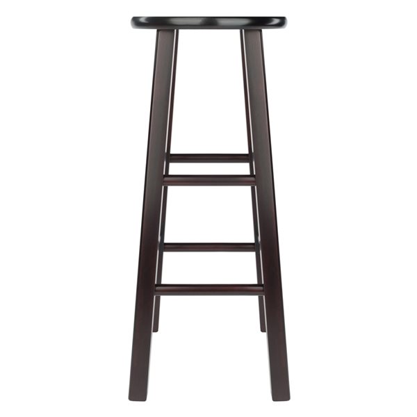 Winsome Wood Element 2-pack Espresso Bar Height (27-in To 35-in) Bar Stool