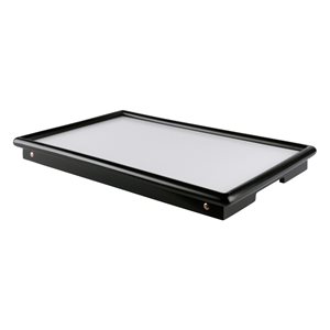 Winsome Wood Ambra 24.49-in L x 21.8-in W Black And White Rectangle Serving Tray