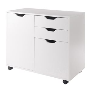 Winsome Wood Halifax White 3-Drawer File Cabinet