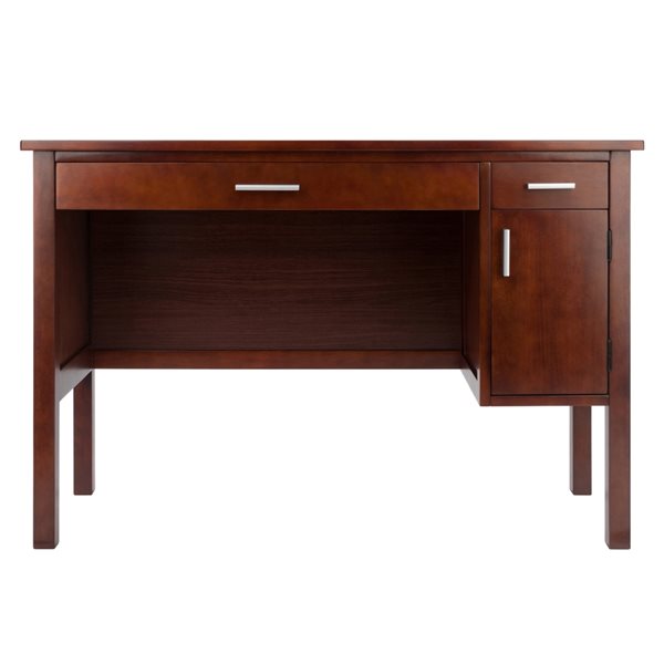 Winsome Wood Emmett 44.72-in Brown Transitional Writing Desk