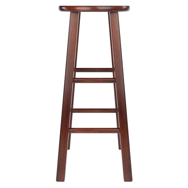 Winsome Wood Element 2-pack Walnut Bar Height (27-in To 35-in) Bar Stool