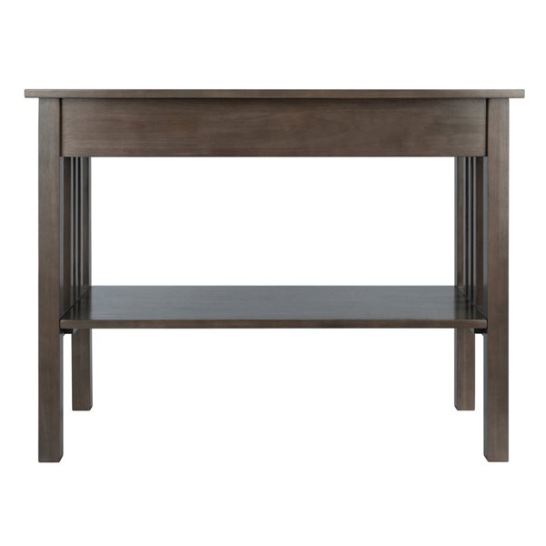 Winsome Wood Stafford Oyster Grey Modern Console Table