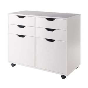 Winsome Wood Halifax White 4-Drawer File Cabinet