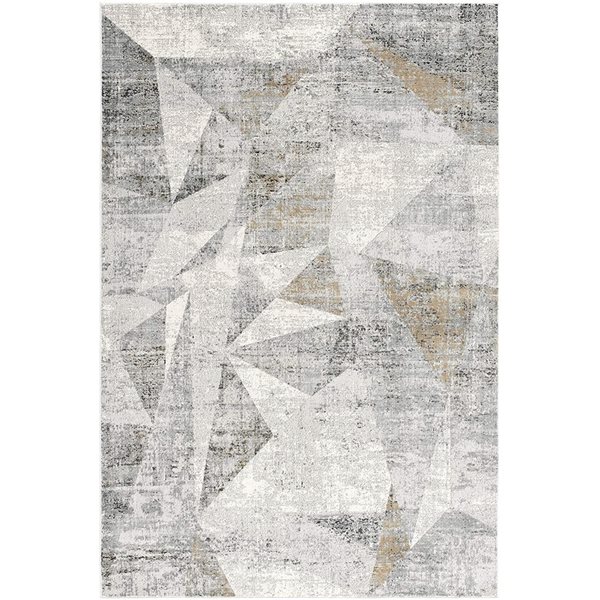 Rug Branch Contemporary Mid Century Modern Grey Beige Indoor Area Rug   330867995 MainImage 001 L 