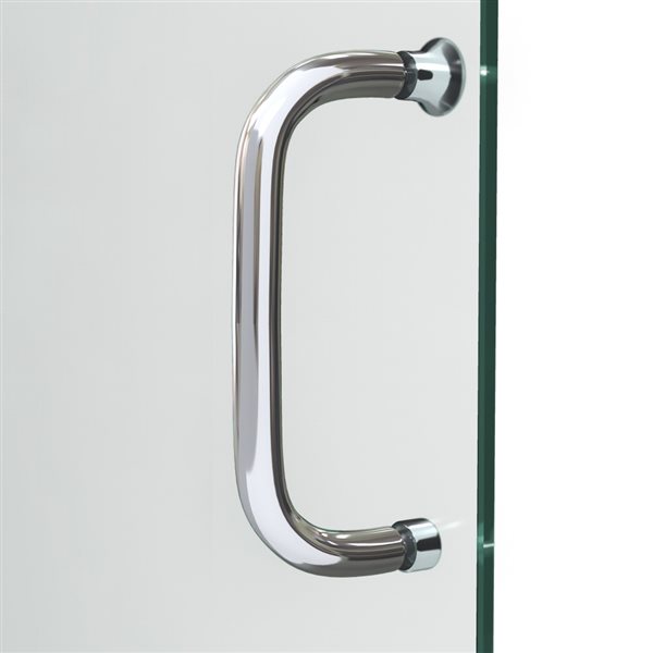 DreamLine Infinity-Z 72 x 50 to 54-in Clear Glass Semi-frameless Bypass/sliding Satin Black Shower Door