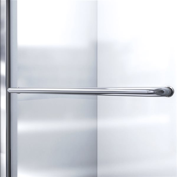 DreamLine Infinity-Z 72 x 50 to 54-in Clear Glass Semi-frameless Bypass/sliding Satin Black Shower Door