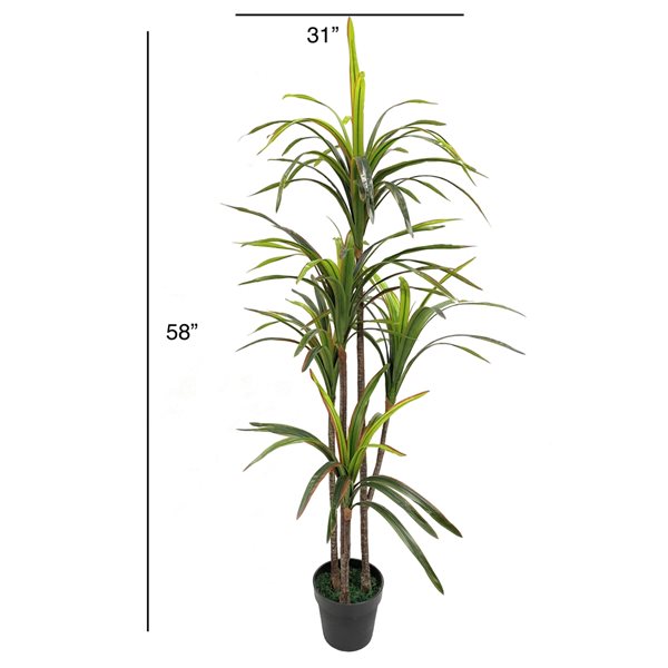 Decor+ 58-in Green Artificial Pandan Plant DSJM010 | RONA