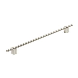 Amerock Transcendent 12-5/8-in Centre to Centre Polished Nickel Drawer Pull