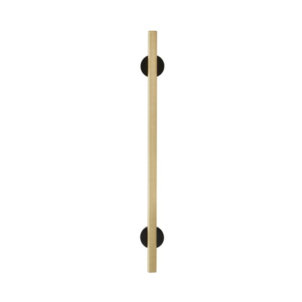 Amerock Transcendent 7-9/16-in Centre to Centre Matte Black/Matte Gold Drawer Pull