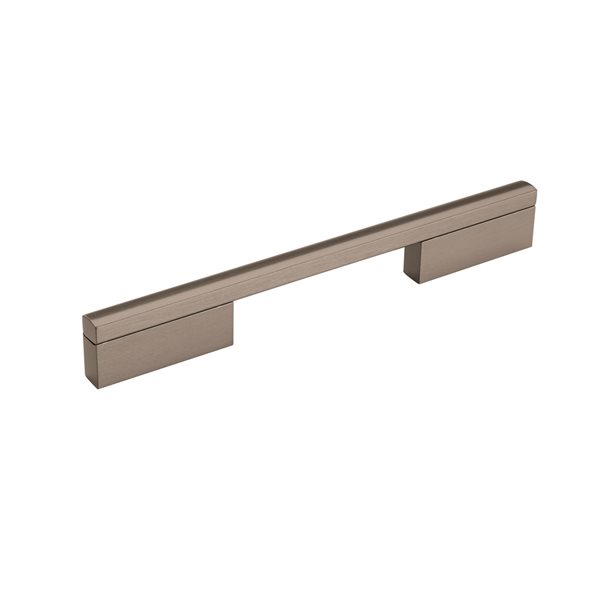 Amerock Separa 6-5/16-in Centre to Centre Black Brushed Nickel Drawer Pull