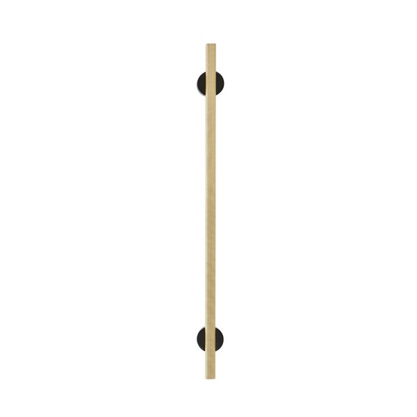 Amerock Transcendent 10-1/16-in Centre to Centre Matte Black/Matte Gold Drawer Pull