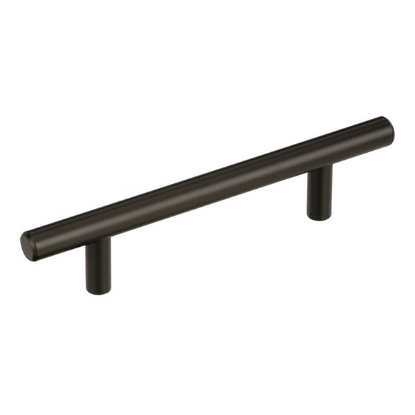 Poignée d'armoire Bar Pulls d'Amerock, centre à centre, 3-3/4 po, bronze noir, 10 pièces