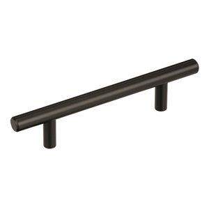 Amerock Bar Pulls 10-Pack 3-3/4-in Centre to Centre Black Bronze Drawer Pull