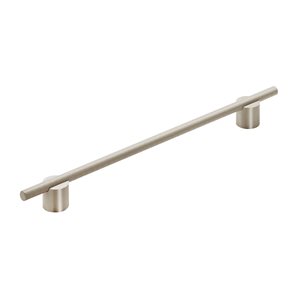 Amerock Transcendent 10-1/16-in Centre to Centre Silver Champagne Drawer Pull