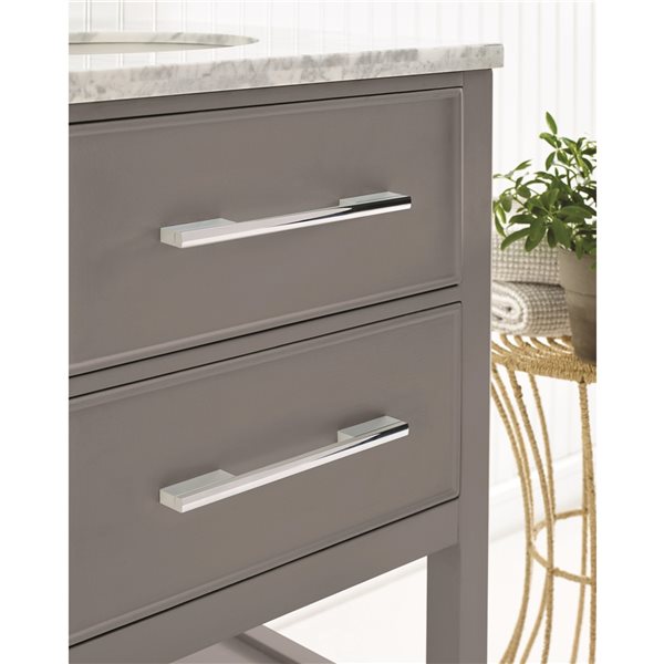 Amerock Separa 8-in Centre to Centre Polished Chrome Drawer Pull