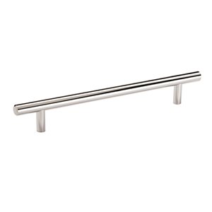 Poignée d'armoire Bar Pulls d'Amerock, centre à centre, 7 po, chrome poli, 10 pièces