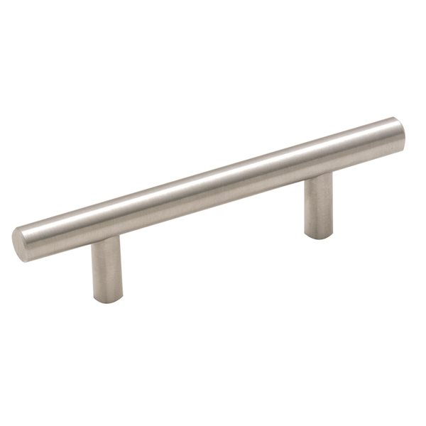 Poignée d'armoire Bar Pulls d'Amerock, centre à centre, 3 po, nickel sterling, 25 pièces