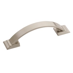 Amerock Candler 5-Pack 3-in Centre to Centre Satin Nickel Drawer Pull