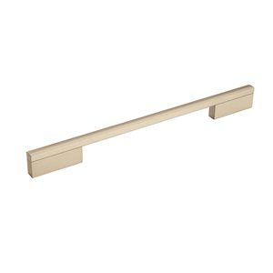 Amerock Separa 10-1/16-in Centre to Centre Silver Champagne Drawer Pull