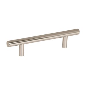 Poignée d'armoire Bar Pulls d'Amerock, centre à centre, 3-3/4 po, nickel poli, 10 pièces